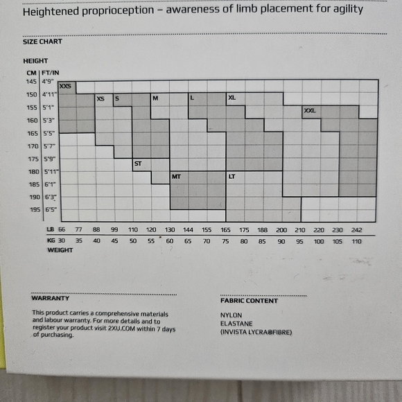 2XU Womens Mid Rise Compression Tights - Picture 7 of 7